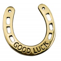 Подкова бронзовая 'Good luck' (10,5х10,5 см)