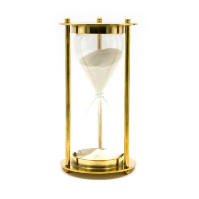 Часы песочные бронза (14,5х7,5х7,5 см)(Brass Sandtimer 5Min) код 24721