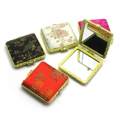 Зеркальце косметическое "Квадратное" (7,5х7,5х1 см) код 24931