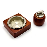 Подарочный набор (Пепепельница с зажигалкой)(22х17х8 см)