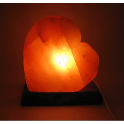 Соляная лампа "Сердце"  (SL-24)(18х18х10 см)(8 шт ящ.)(Гималайская соль) код 25666