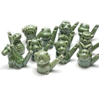 Свистульки керамические 'Гороскоп' (6,5х8х3,5 см)(набор 12 шт)