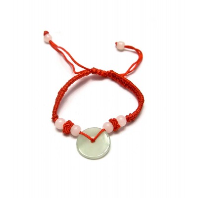 Браслет нефритовый "Диск"  код 26491