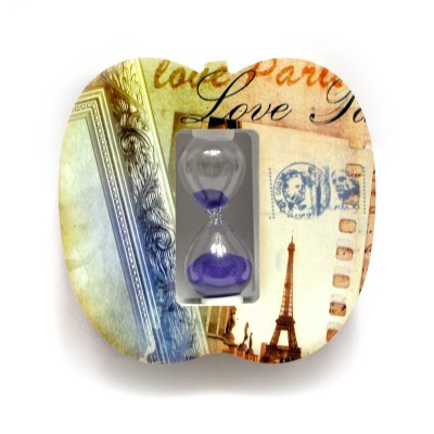 Часы песочные "Париж" (13х13,5х4 см)(H004) код 26883