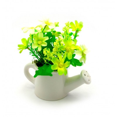 Цветы в лейке (14х13,5х7,5 см)(SH-12055) код 27073