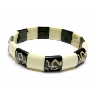 Браслет костяной "ОМ" код 27404