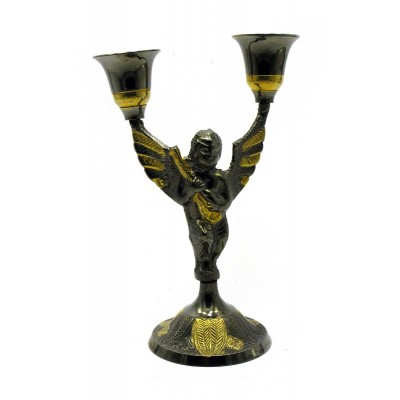 Подсвечник "Ангел" бронзовый  (16х10,5х7 см)(Candle Stand Boy 2C Antic) код 28253