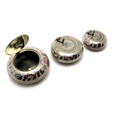 Пепельницы бронзовые набор 3 шт(d-5.5 см,d-7 см,d-8.5)(Ashtray Pocket Set of 3ps CJC) код 28333