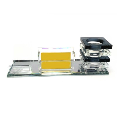 Подставка для ручек и визиток стекло (25,5х8,8х9 см)(SJT107) код 28411