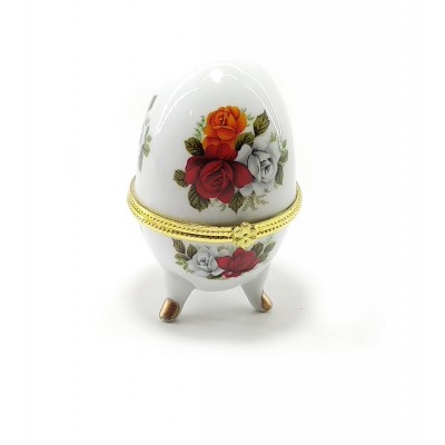 Шкатулка яйцо 'Розы'(10х6х6 см)G