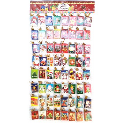 Открытки новогодние (н-р 320 шт)(3,5х5,5 см)  Код: 28800