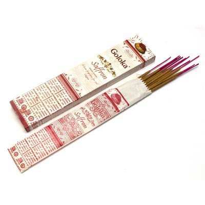 Saffron (Шафран)(15 gms) (12 шт/уп) (Goloka) пыльцовое благовоние Saffron (Шафран)(15 gms) (12 шт/уп) (Goloka) пыльцовое благовоние