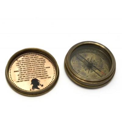 Компас 'Sherlock Holmes' бронза (d-6,h-2 см)