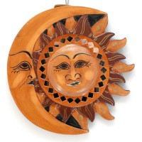 Зеркало мозаичное 'Луна-Солнце' (d-20 cм)
