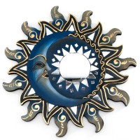 Зеркало мозаичное 'Солнце и Луна' (d-30 cм)