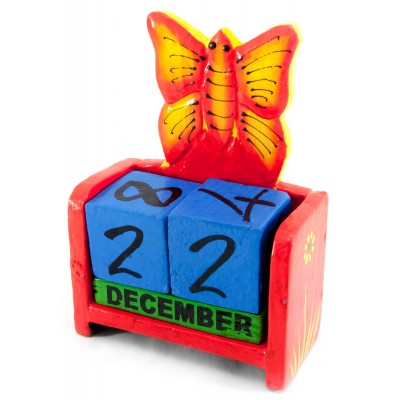 Календарь настольный 'Бабочка' дерево (15х10х5 см)