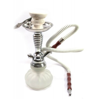 Кальян белый (1 персона)(26,5 см.)