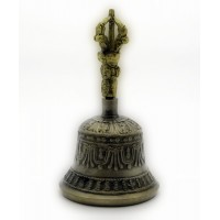 Колокол чакровый бронзовый (№2)(d-8,h-14.5 см)(Непал)(Bell Embose No.2)