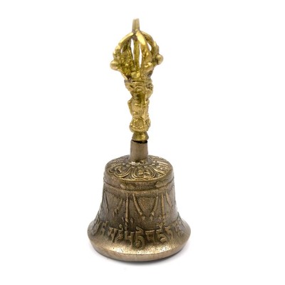 Колокол чакровый бронзовый (d-5 ,h-10.5 см) (Непал)(Bell Embose No.0)