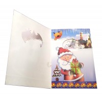 Открытка  музыкальная с конвертом 'Merry Christmas' (19х13 см)