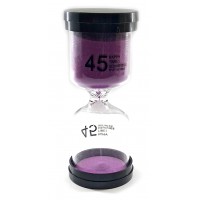 Часы песочные 45 мин фиолетовый песок (13х5,5х5,5 см)