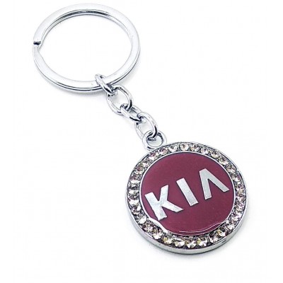 Брелок автомобильный (U)'Kia' бордовый