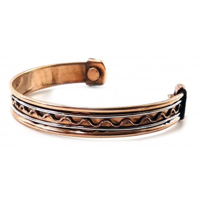 Браслет медный с магнитами 'Волна' (7,5х5,5х1 см)