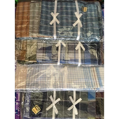 Платок носовой мужской, 40х40 см, хлопок 100 % (в упаковке 12 шт)