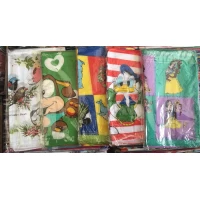 Платок носовой детский, 28х28 см, 100% хлопок, (в уп. 10 шт, Китай)