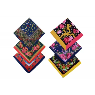 Платок носовой 39х39 см, материал: коттон, (в уп.12 шт, цвет: в ассортименте)