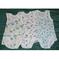 Детская майка с трусами для мальчика 32-34 (кулир)  1207