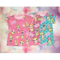 Детская футболка Лол и звезды (кулир)  0274,  Размеры 26-34 