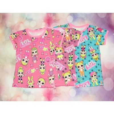 Детская футболка Лол и звезды (кулир)  0274,  Размеры 26-34 