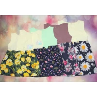 Платье детское Лето 136 (кулир) 1449. Размеры 26-34 