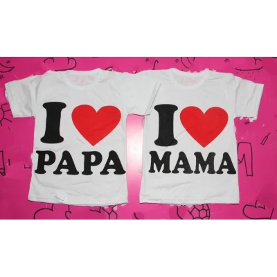 Детская футболка Люблю маму (кулир) Артикул: 1229. размер 26-32