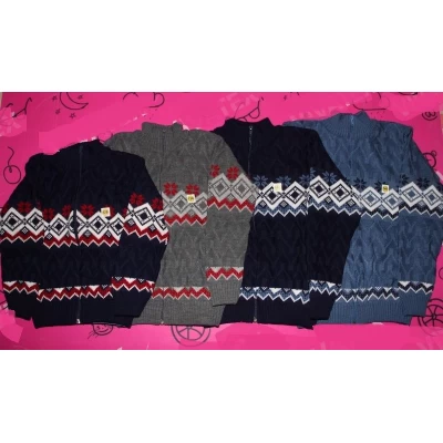 Свитер детский Снежинка (акрил)  0847,  Размеры: 128 134 140 146