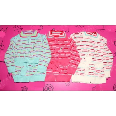 Свитер детский Цветные косы (акрил)0854,  Размеры: 104 110 98