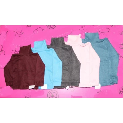 Детская водолазка однотонная 30-38 (рубчик начесной) 1349, Размеры 30-38 