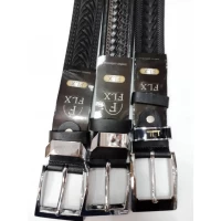 Ремень мужской FLX классика , черный, ширина 3.5 см