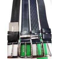 Ремень мужской  классика, цвет синий, ширина 3.5 см