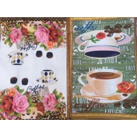 Полотенце для кухни микрофибра, 41х58 см, цвета и принт в ассортименте 