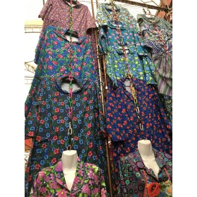 Халат женский байковый на пуговицах, размер 64-74 БАТАЛ, цвета и рисунки в ассортименте (размер на выбор)