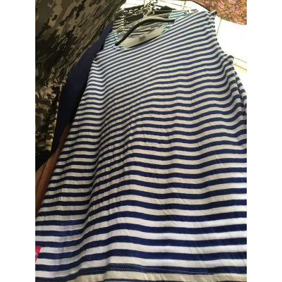 Майка матроска размер 48-56, широкое плечо, х/б, плотный трикотаж Майка матроска размер 48-56, широкое плечо, х/б, плотный трикотаж