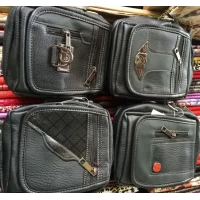 Кожаная мужская сумка через плечо, Китай