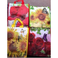 Эко сумка на кнопке с ручками, 4 расцветки 