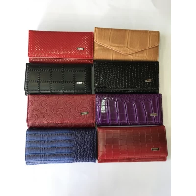 Кошелек женский лаковый матовый, кнопка магнит, размер 19 x 9 см