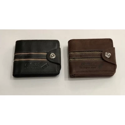 Мужской кошелек Bovis, кож зам, застежка-магнит, 12х10х2 см