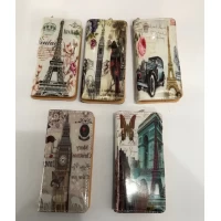 Кошелек женский с рисунками городов  мира