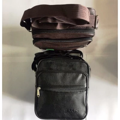 Сумка мужская кожзам Арт 197, размер 20x22x7см