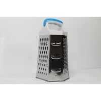 Терка для продуктов (6-ти сторонняя) нержавеющая сталь бол. 19.5х12см